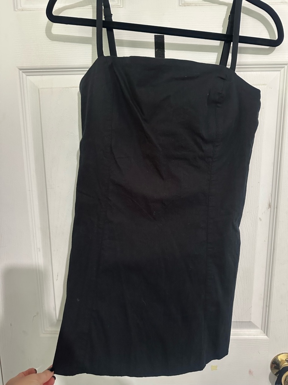 Abercrombie & Fitch Black Mini Dress with Spaghetti Straps